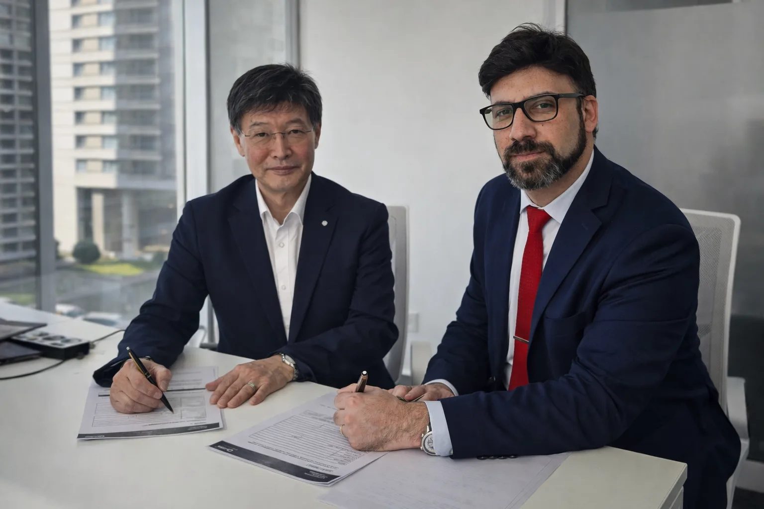 Firma de un acuerdo institucional en la sede