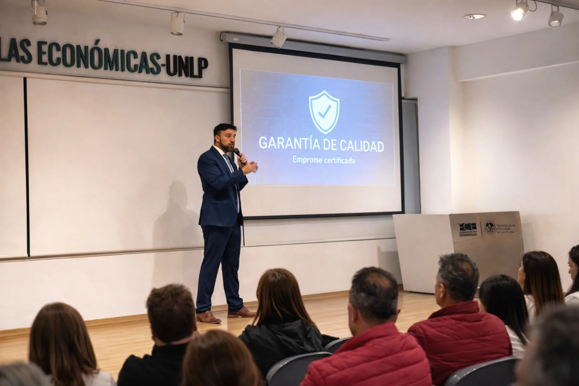 Charla sobre certificación en la Facultad de Ciencias Económicas de la UNLP